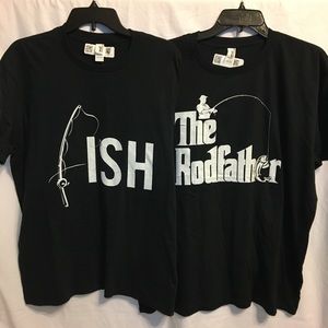Fish/ The Rodfather 2 tee bundle 🎣